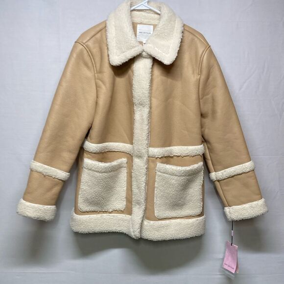 Avec Les Filles faux coat women’s size medium NEW (OKPM-07-012) - Picture 1 of 11